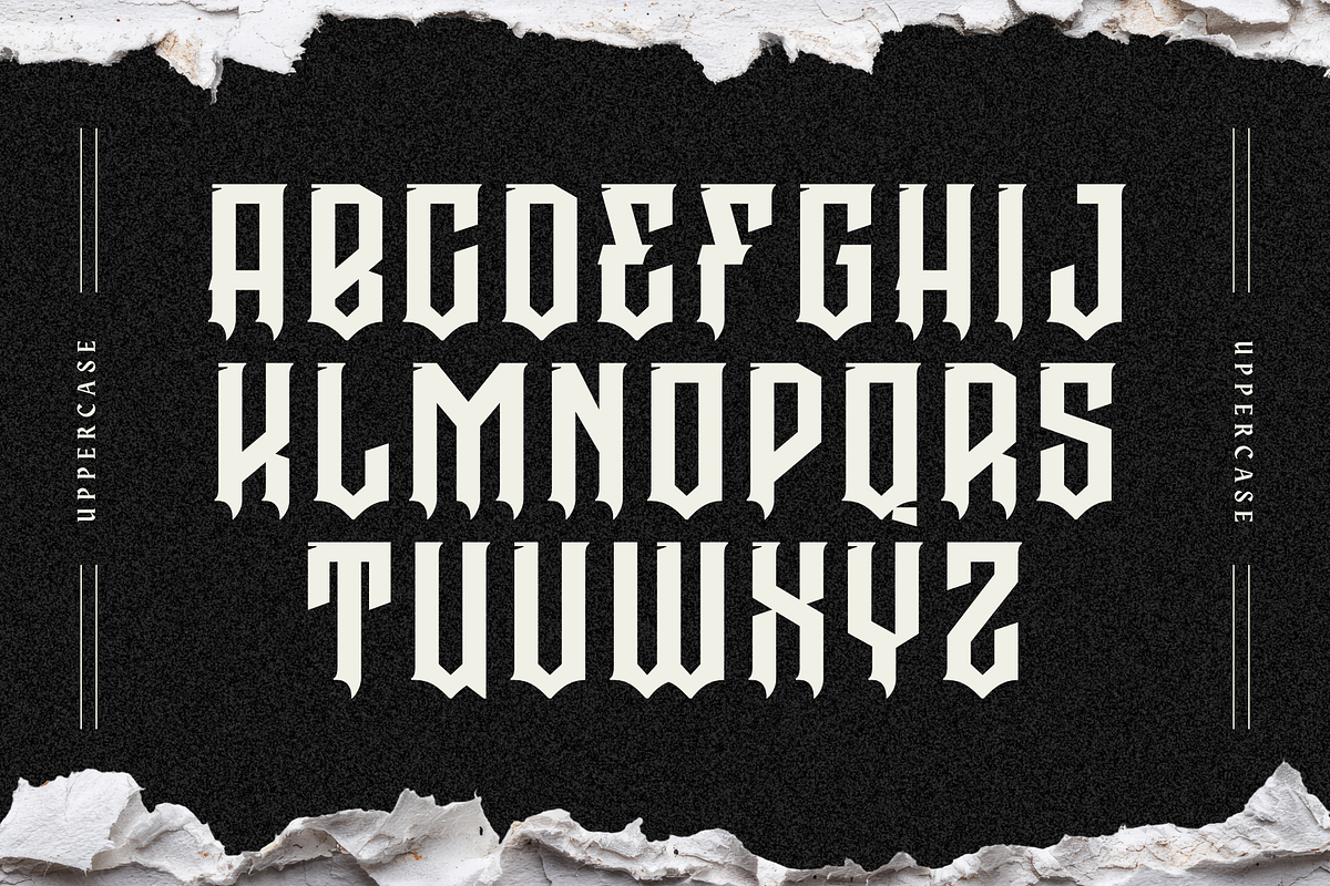 Graen Metal - Branding Logo Font, a Blackletter Font by Nirmana Visual (Photo 6 of 16)