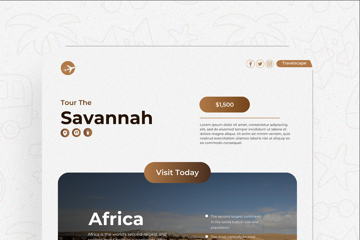 Travels Canva Design Templates, a Social Media Template by Exceptionalways (Photo 16 of 40)