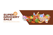 Grocery baskets for shopping food, a Food Illustration by PaperTrident (Thumbnail 9 of 9)