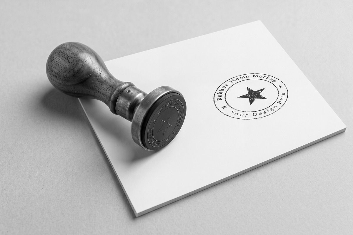 Rubber Stamp Mockup, a Pens & Pencil Mockup by graphypix (Photo 4 of 4)