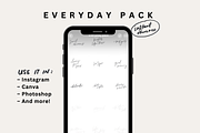 30 Everyday Instagram Story Stickers, a Decorative Illustration by Joyscript (Thumbnail 2 of 7)