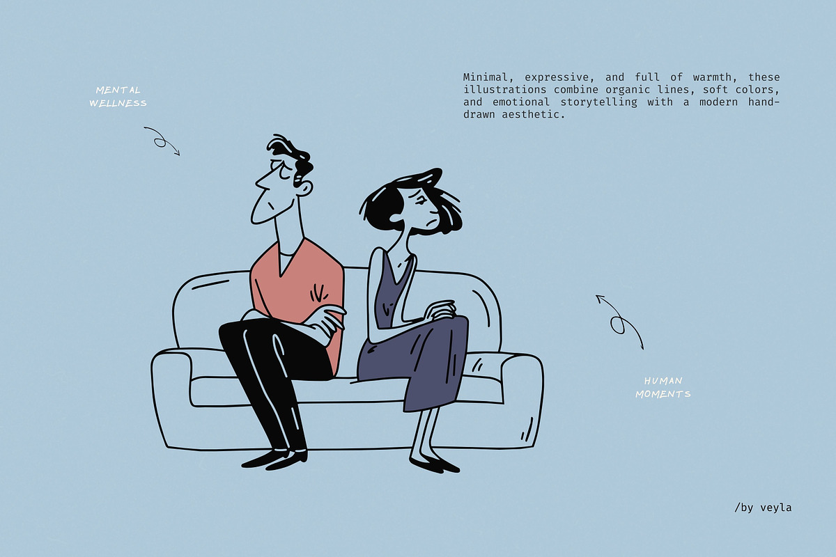 Mental Wellness: 50 Mindful Moments, a Person Illustration by Veyla (Photo 14 of 15)