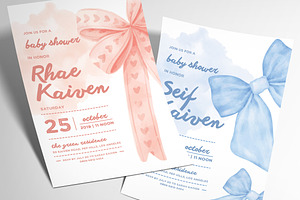 Baby Shower Invitation, an Invitation Template by Aarley Kaiven