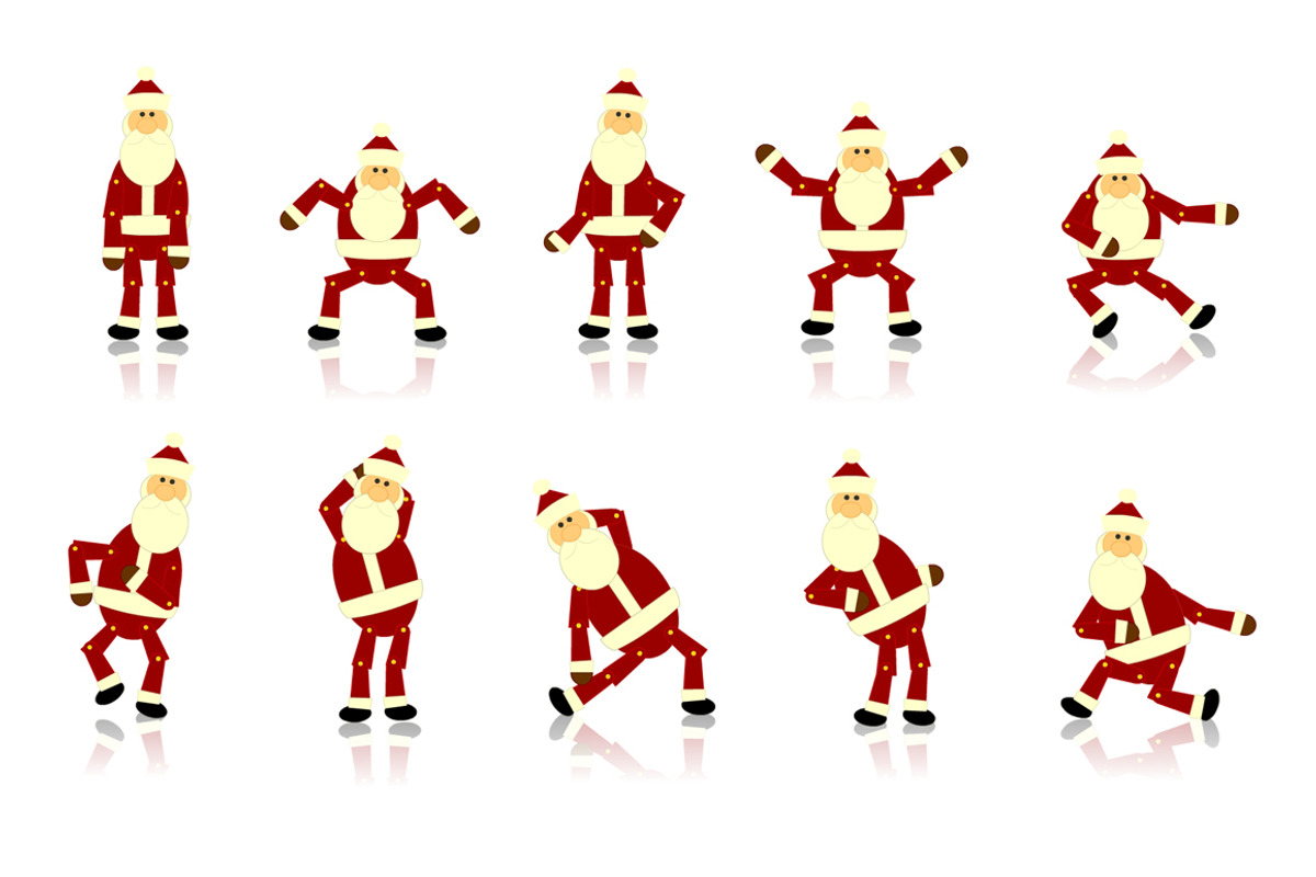 80% OFF - Dancing Santa Claus, an Illustration by Illustrations & Templates (Photo 1 of 7)