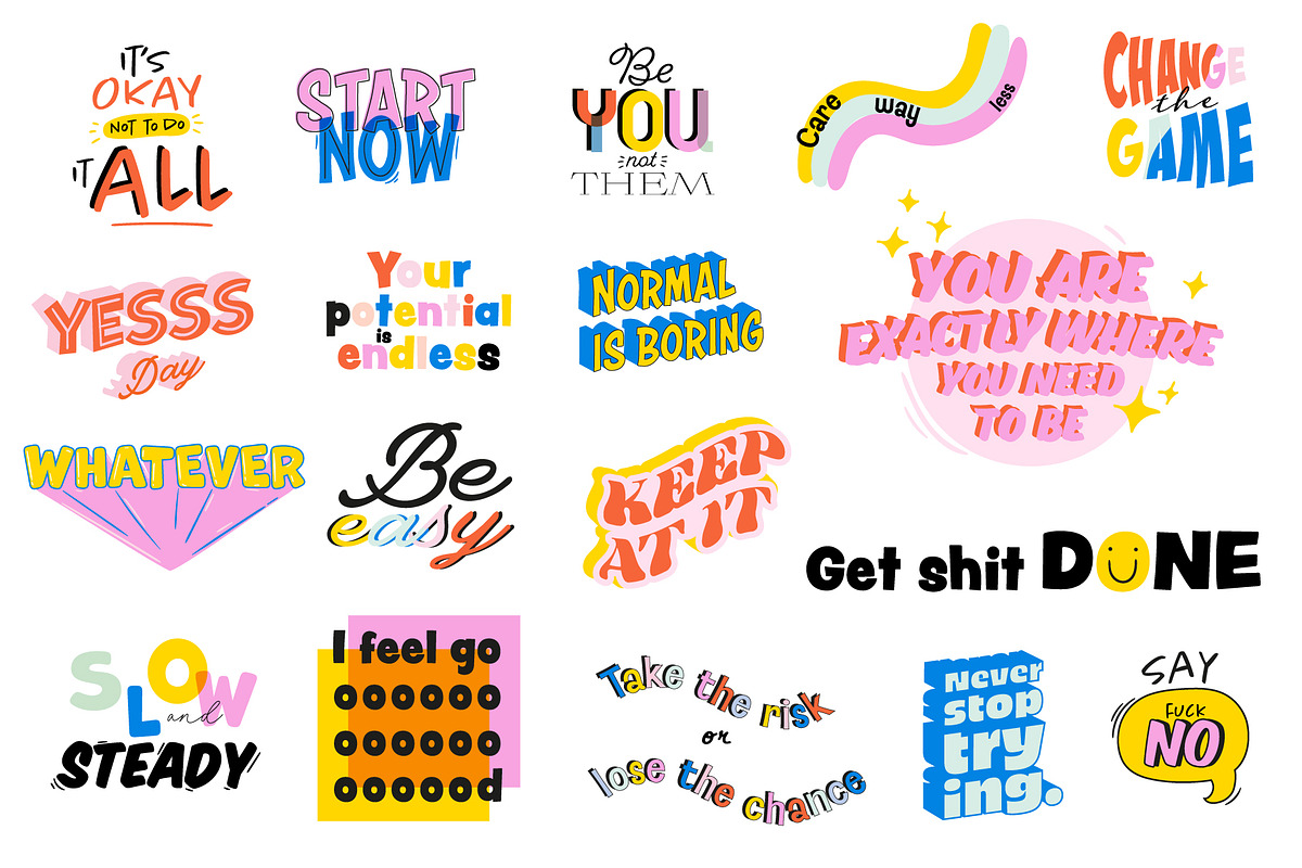 Girl Power Clipart & Quotes BUNDLE, a Graphic by Ruslana Lubenets (Photo 17 of 53)
