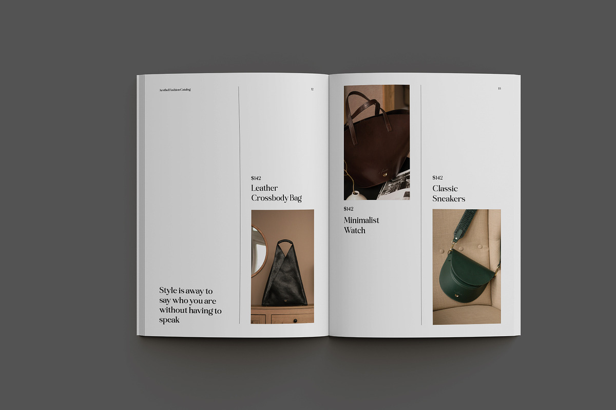Green Minimal Fashion Catalog, a Brochure Template by Neermana (Photo 8 of 10)
