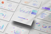 Graphs & Pie Chart PowerPoint, a Presentation Template by Pixslides (Thumbnail 1 of 8)