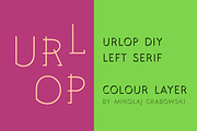 URLOP DIY Left Serif, a Font by FONT-Bud (Thumbnail 1 of 15)