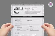 Modern 1 page resume, a Resume Template by Chic templates (Thumbnail 1 of 3)