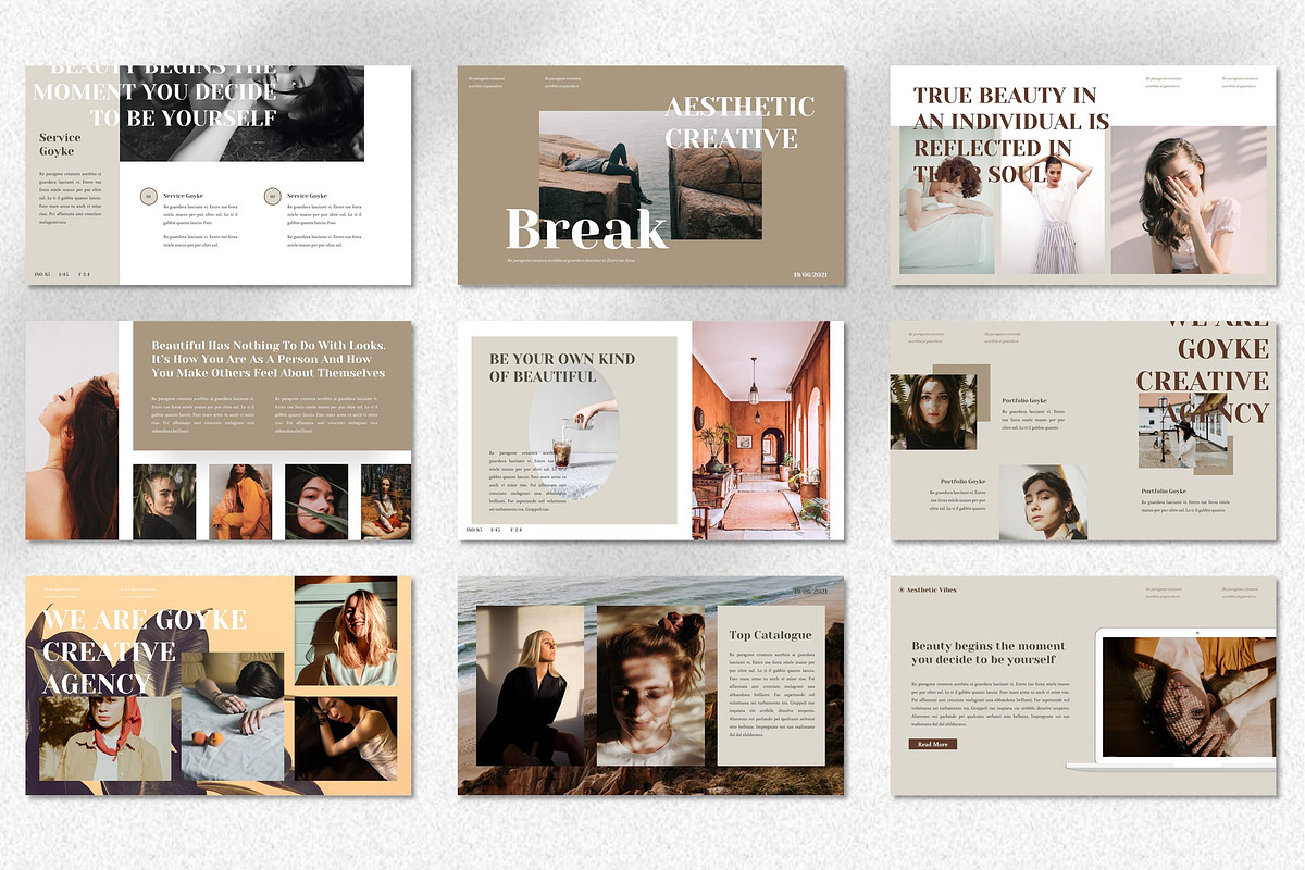 Goyke - Aesthetic Powerpoint, a Presentation Template by Dhabee (Photo 4 of 7)