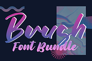 Brush Font Bundle, a Script Font by Flat Icons (Thumbnail 1 of 16)