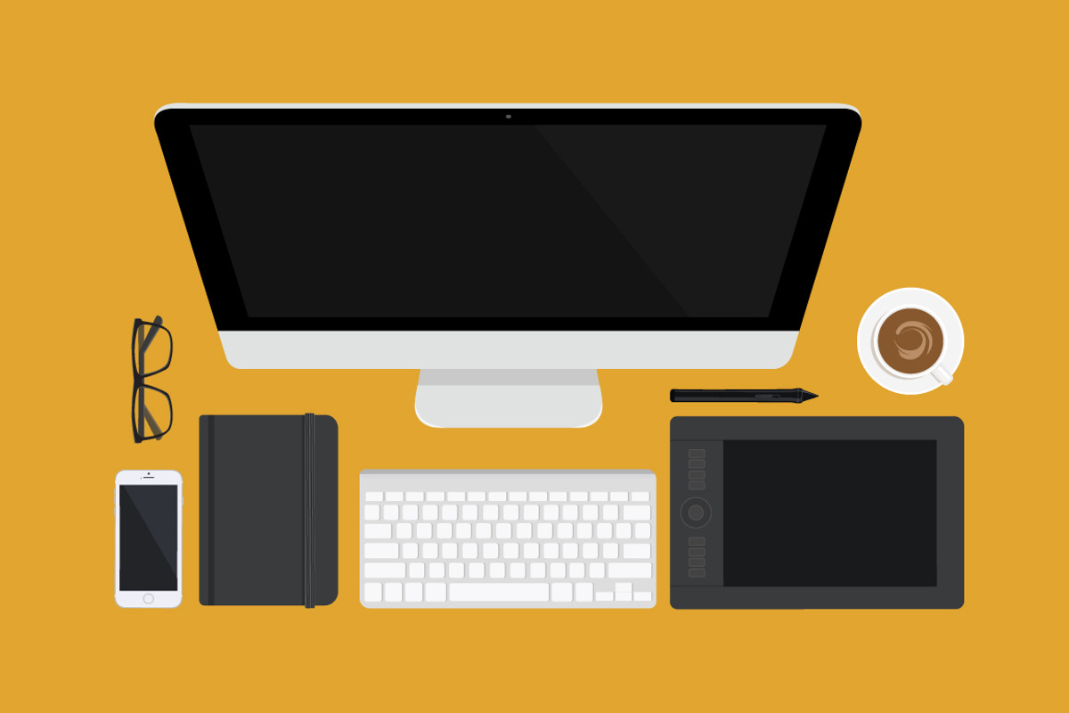 Flat Desk Scene Creator, an Illustration by Cassandra Cappello (Photo 5 of 5)