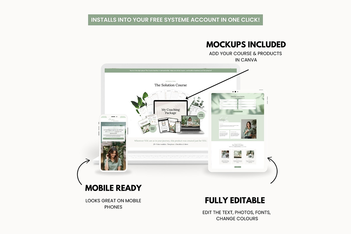 Sage Systeme.io Funnel Template preview 2