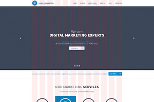 Iconic Marketing PSD Landing Page