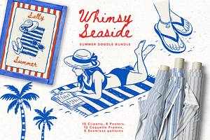Whimsy Seaside Summer Doodle Bundle