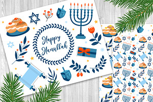 Happy Hanukkah Set Patterns