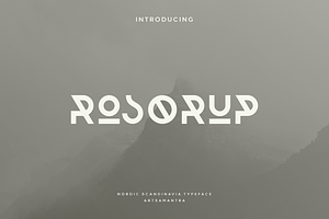 Rosorup - Nordic Typeface