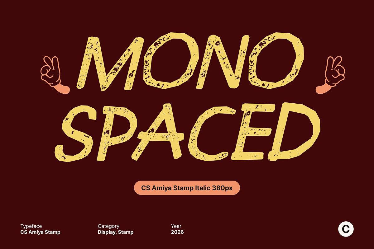 CS Amiya Stamp, a Handwritten Font by Craft Supply Co. (Photo 4 of 8)