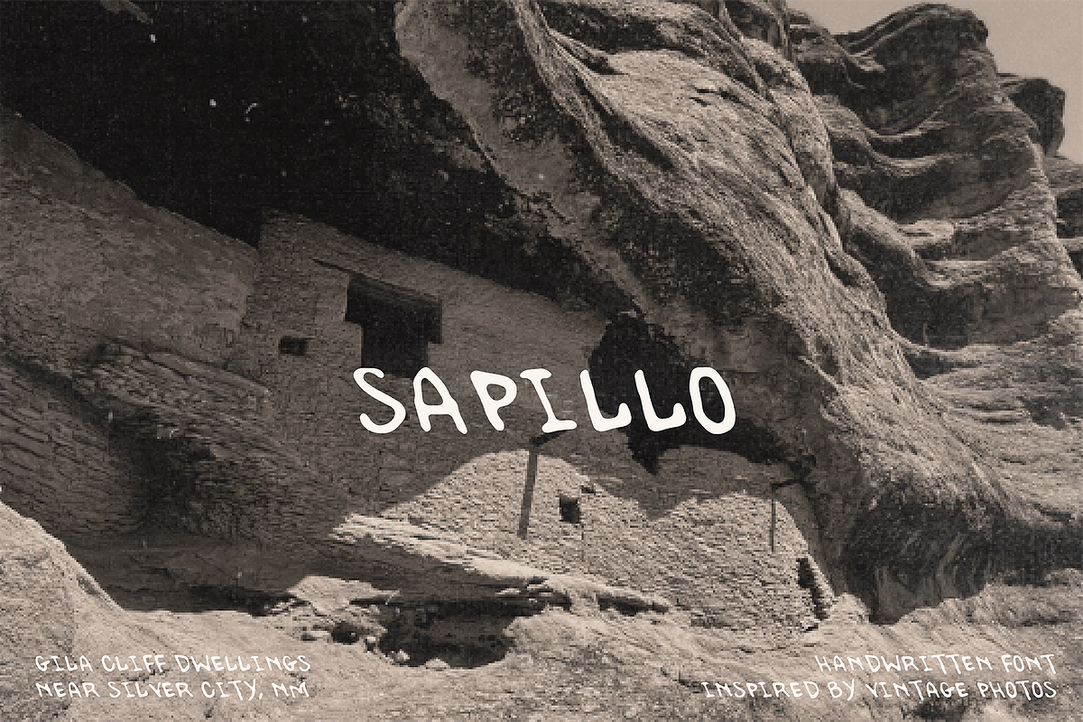 Sapillo, a Handwritten Font by MEG BURK CHOI (Photo 1 of 3)