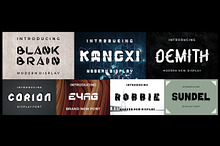 Display Modern Font Bundle