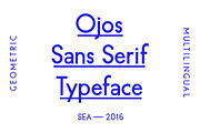 Ojos Sans Serif Font, a Sans Serif Font by Ballasiotes (Thumbnail 1 of 8)