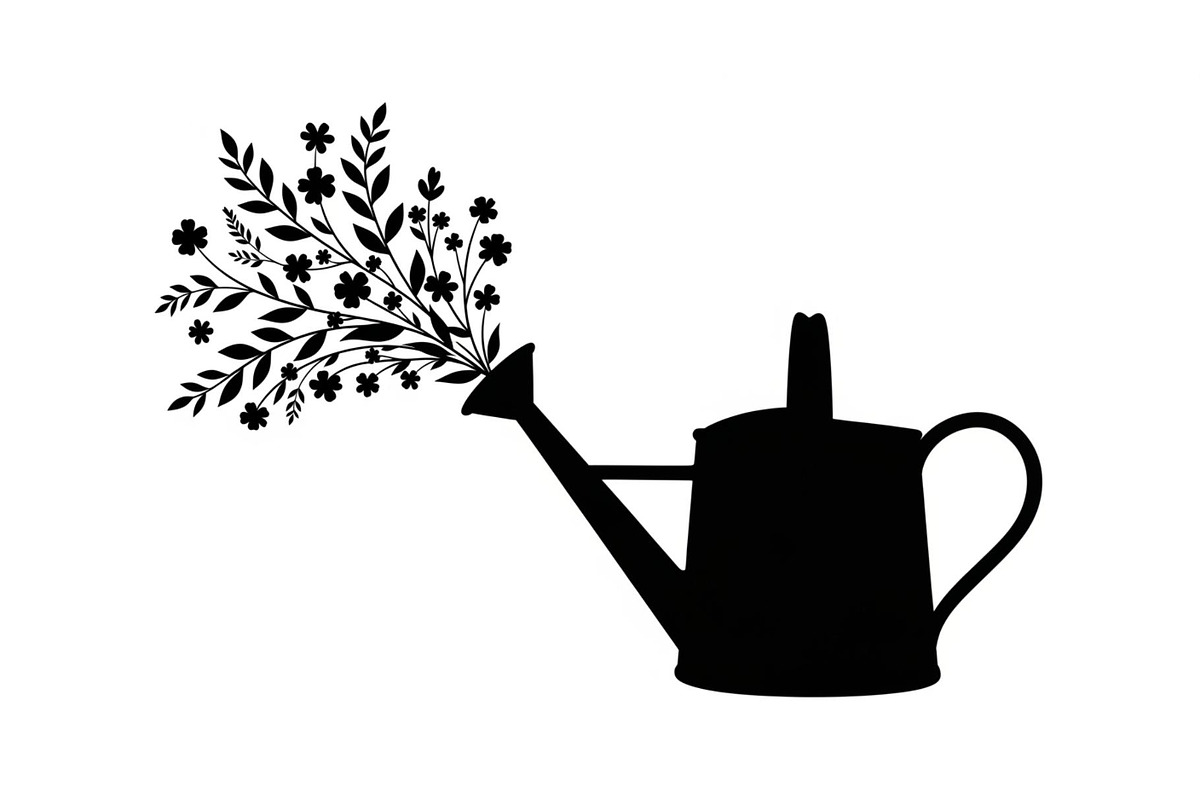 Floral Watering Can Design Bundle, an Illustration by Gaye Art (Photo 12 of 31)