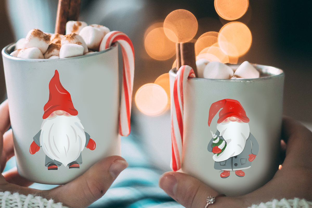 Gnomes and Snowflakes - Clip Art Set, a Decorative Illustration by Tati Bordiu Digital (Photo 2 of 6)