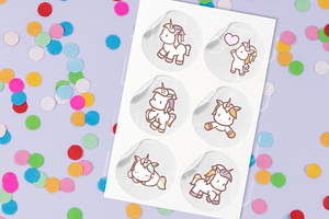 Cute Unicorns Vol. 2 Procreate Stamp