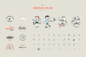 Editable Retro Logo Collection X30