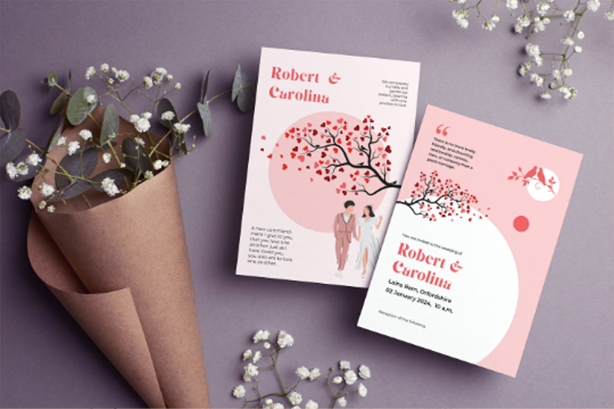 Elegant Wedding Card Collection, a Packaging Mockup by Cubex Design (Photo 2 of 5)