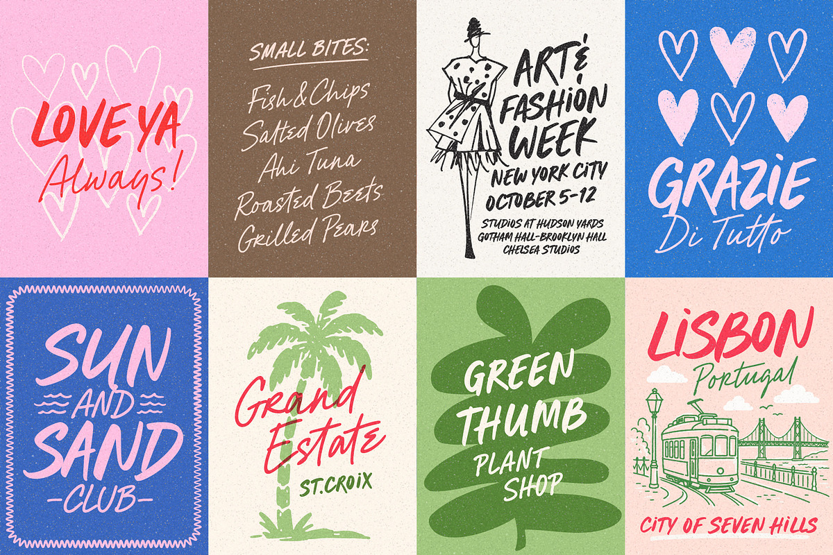 SECOND NATURE Font Collection, a Handwritten Font by DISTRICT 62 STUDIO (Photo 7 of 17)
