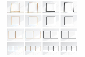 Minimalist Frame Mockup Bundle Set