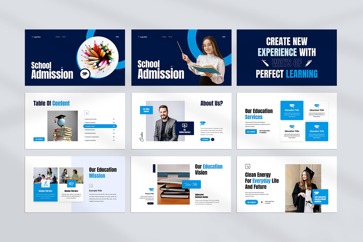 Admission Education Presentation, a Presentation Template by KreateTribe (Photo 4 of 6)