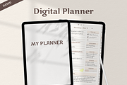 Minimalism Boho Digital Planner, a Templates & Theme by Digital_Mind (Thumbnail 1 of 10)