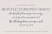 Bitte Handwriting Font, a Script Font by Beck McCormick (Thumbnail 10 of 10)