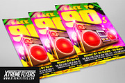 Retro Disco 90s Flyer Template, a Flyer Template by XtremeFlyers (Thumbnail 2 of 2)