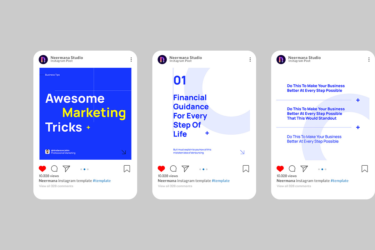Business Marketing Instagram Post, a Social Media Template by Neermana (Photo 3 of 6)