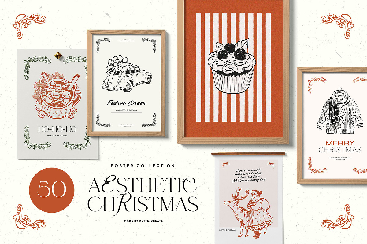 Aesthetic Christmas | Poster Builder, an Object Graphic by KetteCreate (Photo 1 of 18)