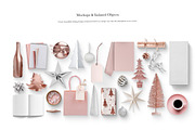 03 SCENE_Pastel Pink Christmas Scene, a Books & Magazine Mockup by Kzara Visual Concepts (Thumbnail 6 of 7)