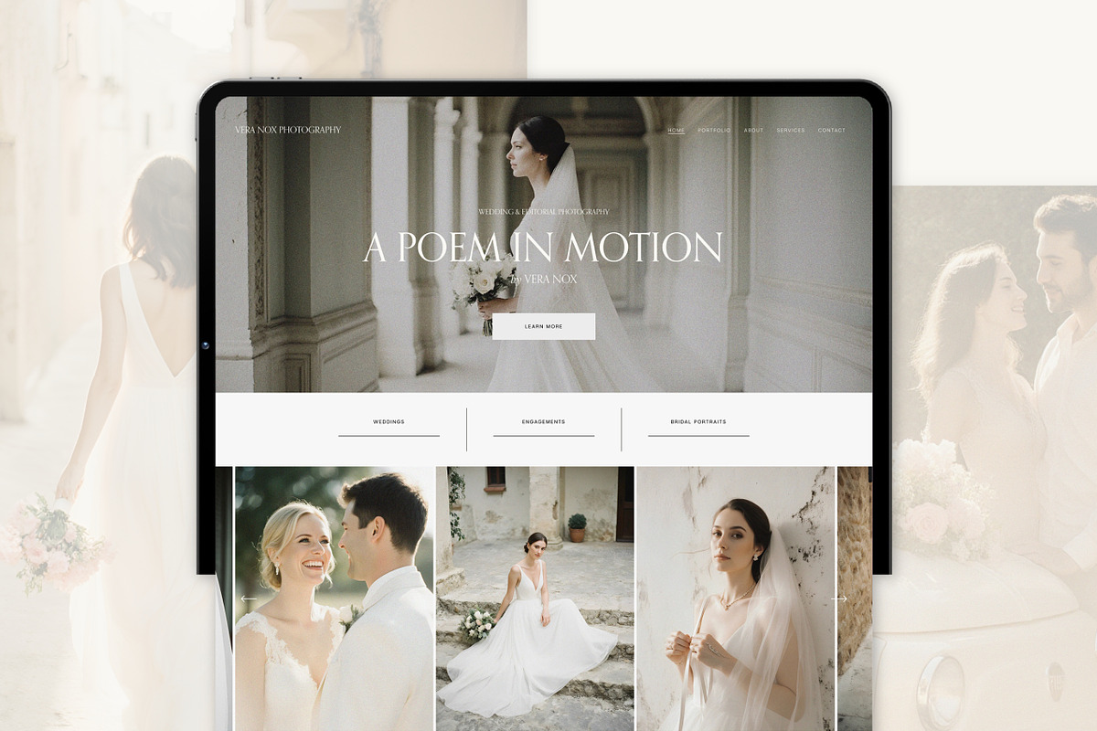 Squarespace Wedding Template, a Squarespace Template by Mockup Art Atelier (Photo 16 of 19)