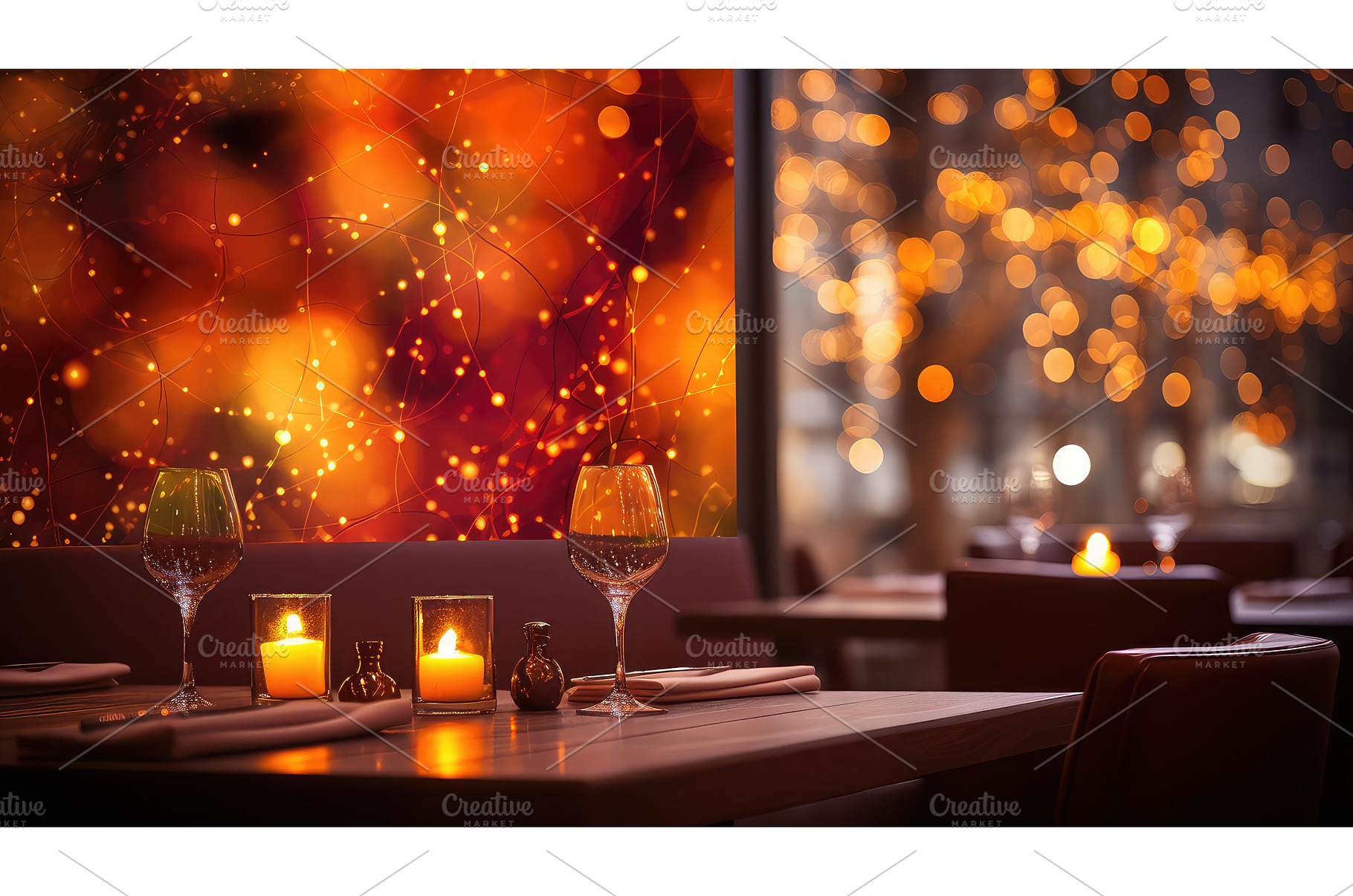 menu bokeh restaurant background ai, a Food & Drink Photo by pikepicture