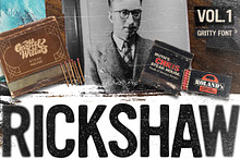Rickshaw - Gritty Display Font