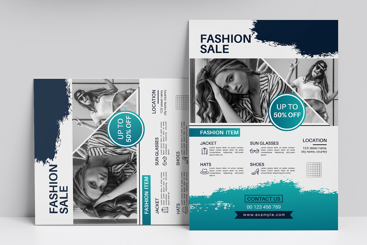 Fashion Collection Flyer Layout, a Flyer Template by MightyDesign (Photo 1 of 7)