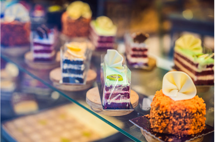 Different types of cakes in pastry, a Food & Drink Photo by Elizaveta Galitskaya