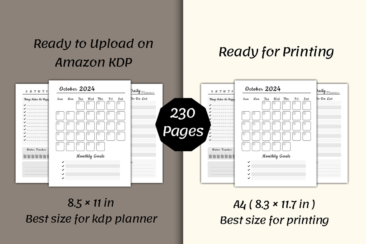 Monthly Planner, Daily Planner, a Print Template by POC Digital (Photo 4 of 7)