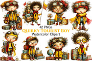 Quirky Tourist Boy Clipart, an Illustration by Pixels.Craft (Thumbnail 1 of 5)