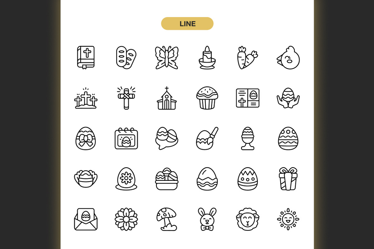 Easter Day Icons, an Icon by Spacepixel Creative (Photo 2 of 3)