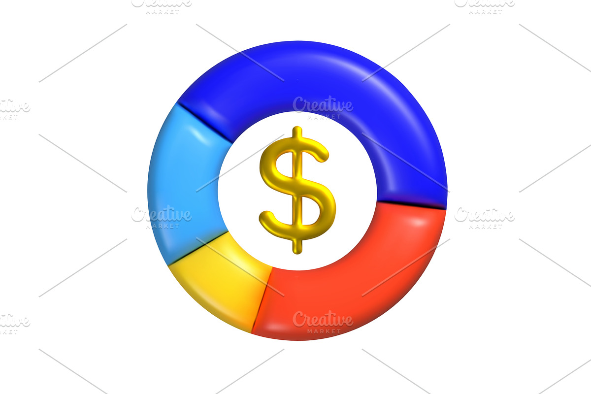 A dollar sign floats inside a, a Finance Illustration by Woters little shop