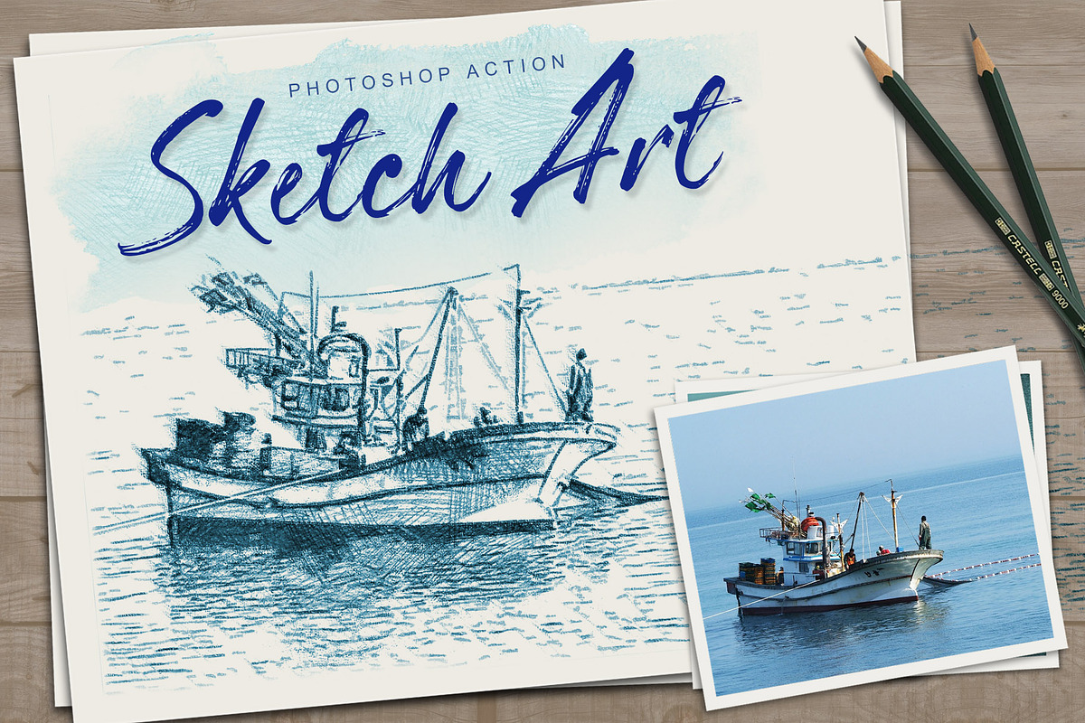 Sketch Art, an Action Add-On by g design (Photo 1 of 12)