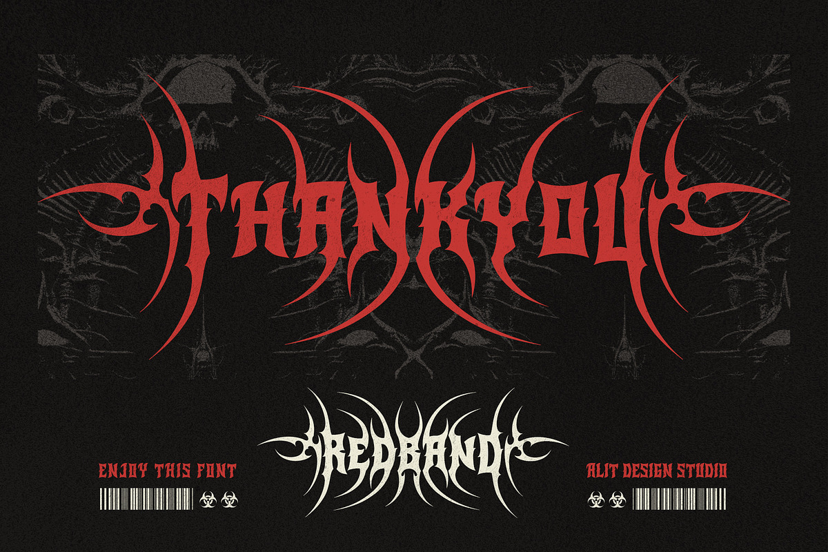 Red Band Typeface, a Blackletter Font by alit design (Photo 17 of 17)